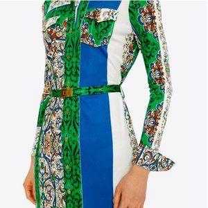 Tory Burch Printed Jersey Shirt Dress